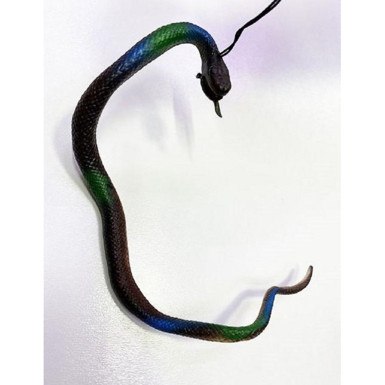 Brown Color Realistic Silicone Soft Snake 37 cm