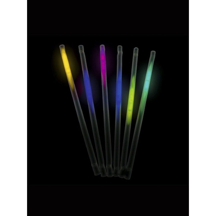 Karanlıkta Parlayan Glow Fosforlu Pipet 3 Renk 3 Adet
