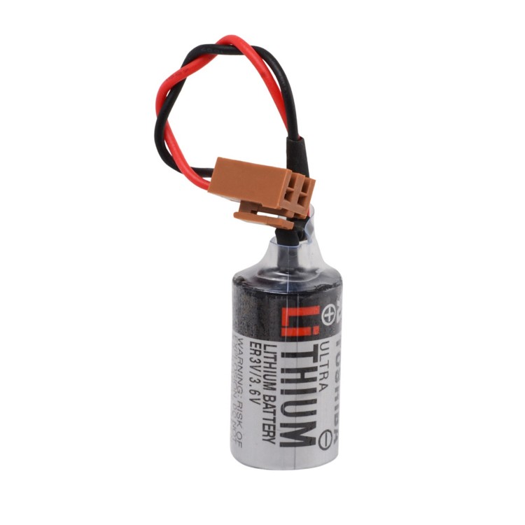 ER3V 3.6V 1/2AA Size Pil - Kahverengi Soket