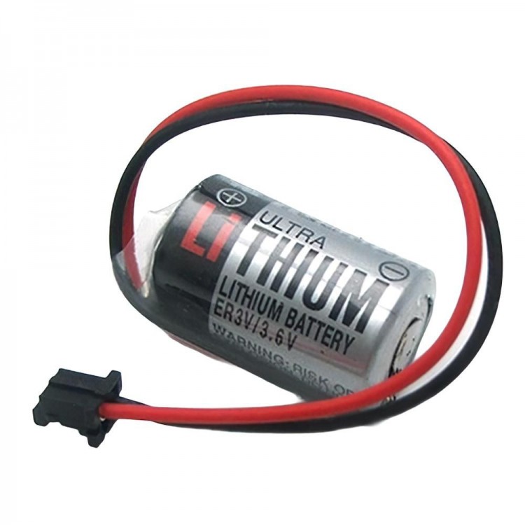 ER3V 3.6V 1/2AA Size Pil - Siyah Soket
