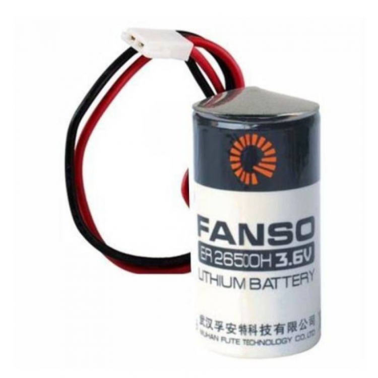 ER26500H Kablolu Konnektörlü (51005-2P) 3.6V Pil (Li-SOCL2)