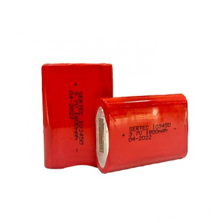 103450 Li-ion 3.7V 1800mAh Prizmatik Şarjlı Pil