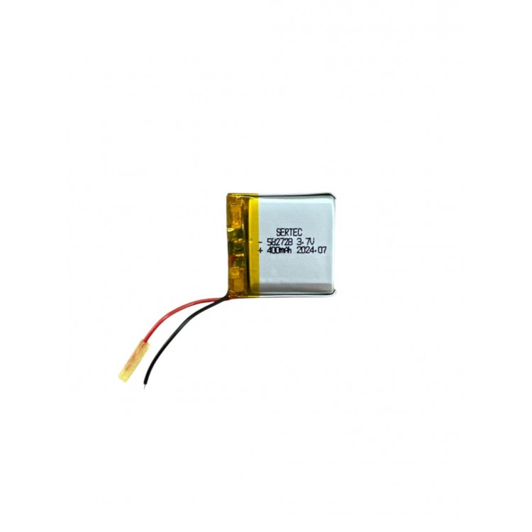 582728 3.7V 400 MAh Li-Polymer Pil (Devreli/1.5A)