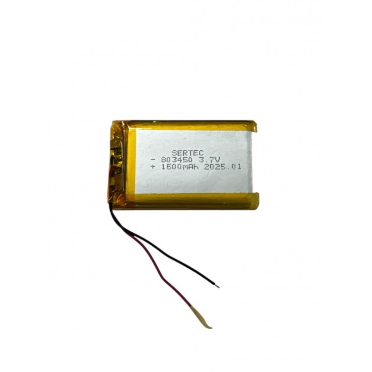 803450 3.7V 1500mAh Li-Polymer Pil (Devreli/1.5A)