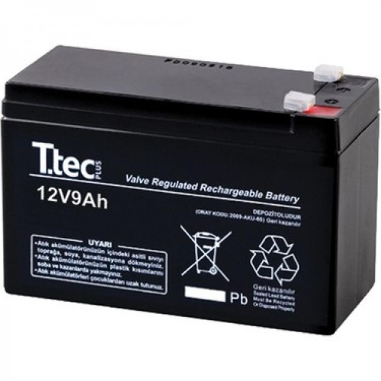 12V 9 AH Kuru Bakımsız Akü