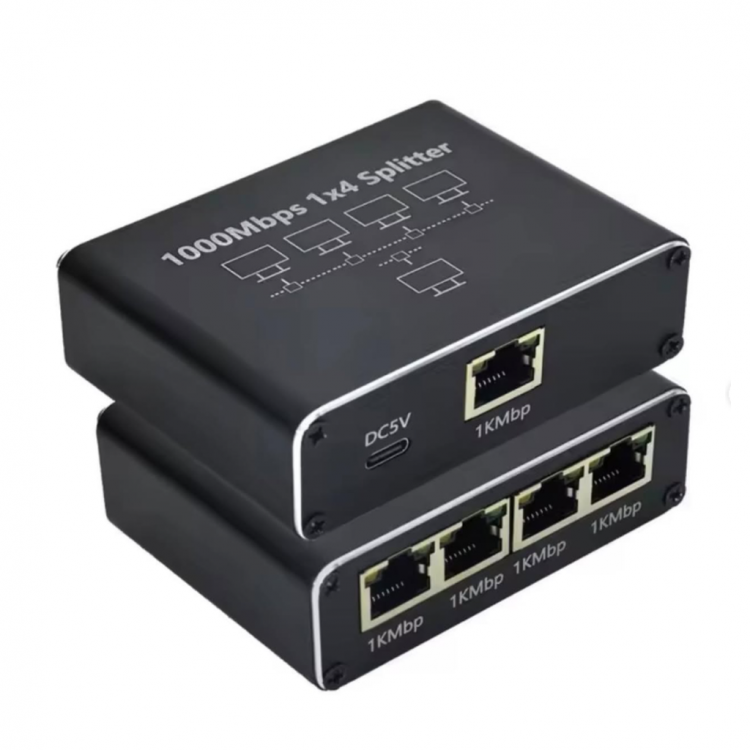ZR889 Rj45 1To4 Gigabit Splitter