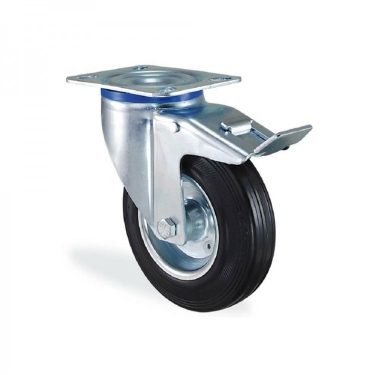 Turntable Wheel (With Brake) - 125x37.5 - SLP HKS313 - 1 Piece