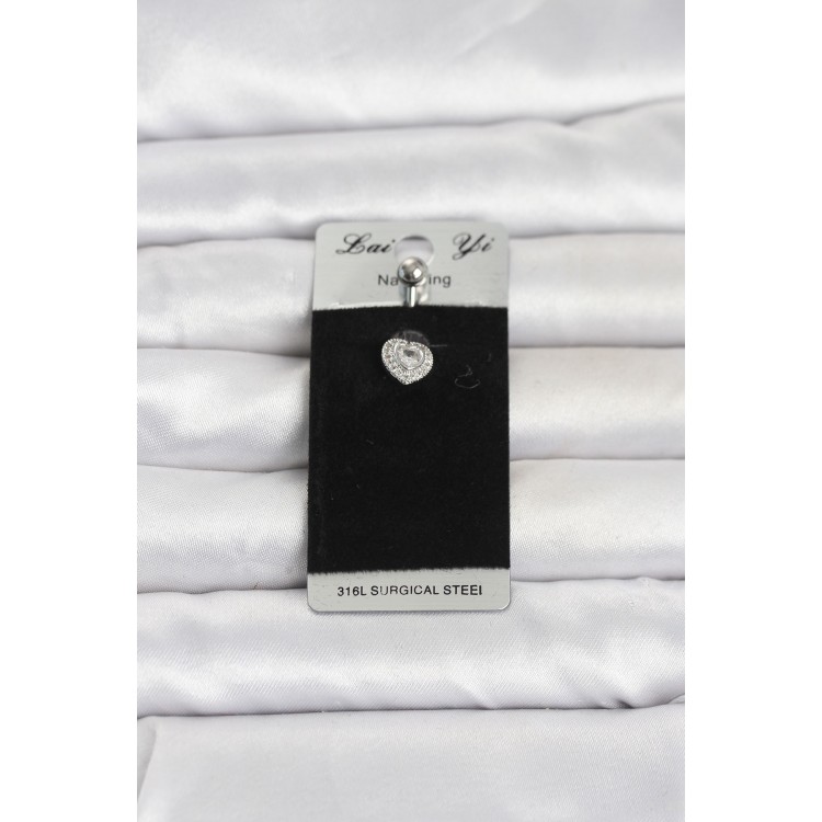 316L Cerrahi Çelik Minimal Kalp Model Göbek Piercing TJ-PR1399