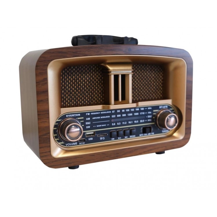 Bluetooth Usb/Sd/Aux/Fm Nostalgia Radio RT-876