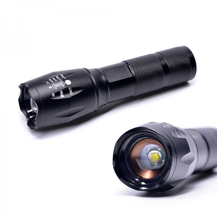 The Most Powerful Rechargeable LED Flashlight – Long Range Professional Model Wt-023