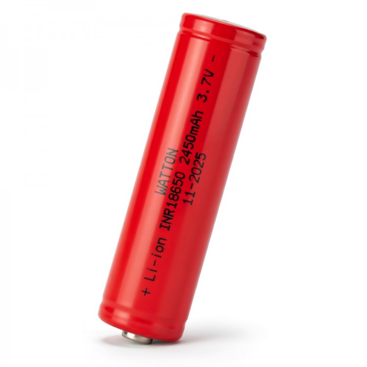 18650 2450mAh 3.7V Li-ion Rechargeable Battery Powerful Performance High Capacity WT-INR18650