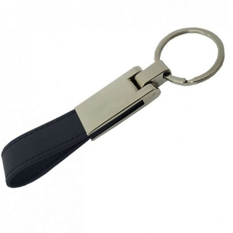 Promotional Keychain Silver Black