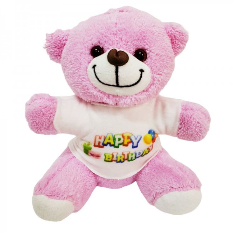 Happy Birthday Tişörtlü Ayıcık