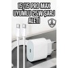 İOS Uyumlu Type-C Girişli Hızlı Şarj 15/15 Pro Max Adaptör ve Kablosu