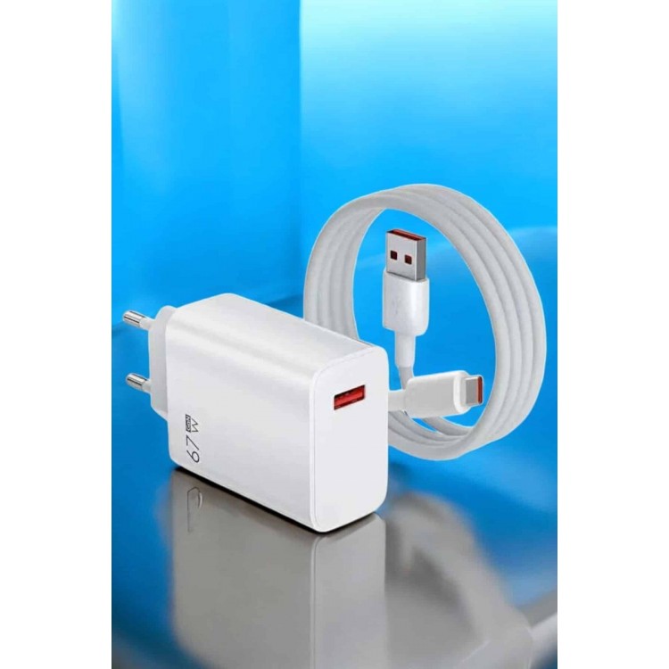 67W Şarj Aleti Turbo Hızlı Type-C Şarj