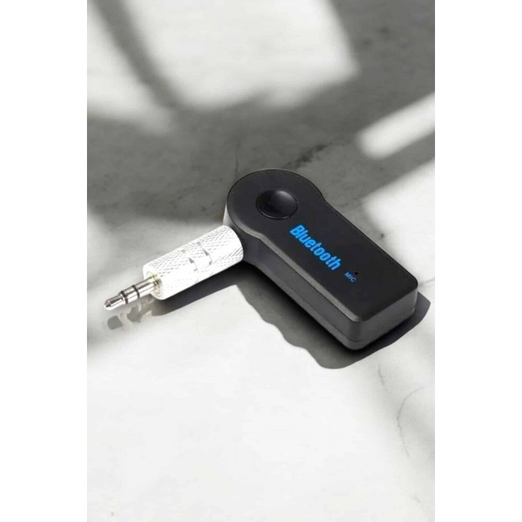 Kablosuz Bluetooth Aux Araç Kiti Siyah Hafıza Kartlı