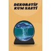 Kum Saati Yuvarlak Şık Kum Tablosu Dekoratif Kum Sulu Kum Saati