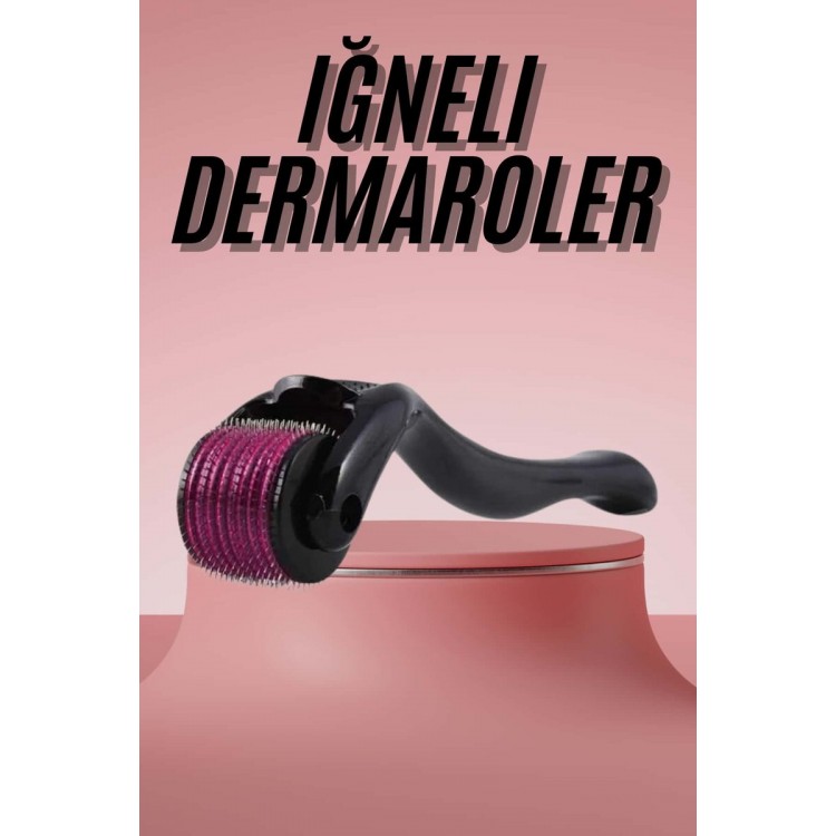 Derma Roller Titanyum Uçlu 540 İğneli 1 Mm Saç Sakal Çıkarma Ve Cilt Bakım Masaj Aleti