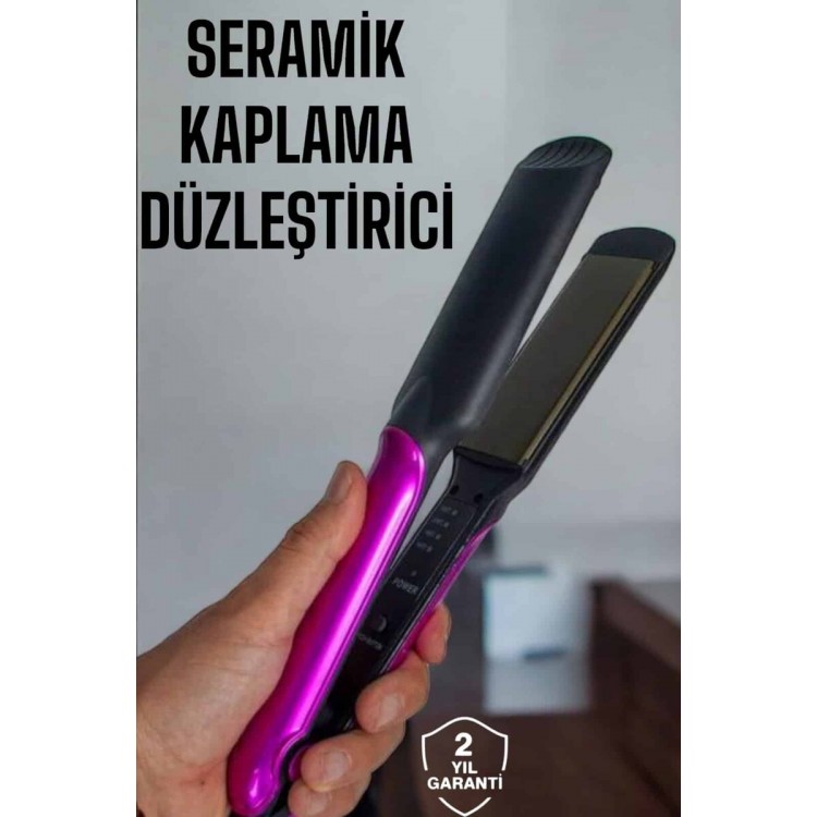 Seramik Kaplama Isı Ayarlı Yıpranma Karşıtı Saç Düzleştirici