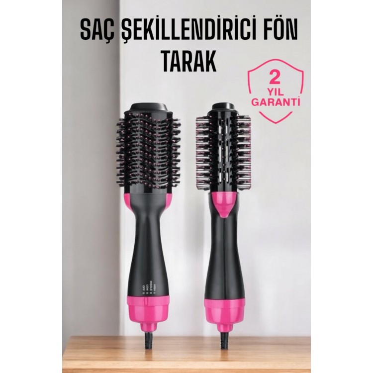 Fön Tarak Elektriklenmeyi Önleyen ve Parlaklık Veren Saç Şekillendirici