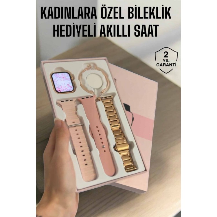 Akıllı Saat Adımsayar Nabız Takibi ve GPS Destekli Kadınlara Özel