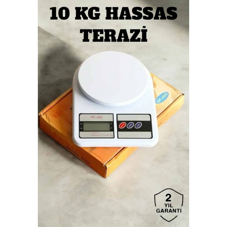 Hassas Terazi 10 kg Kapasiteli Yüksek Hassasiyetli Dijital Mutfak Tartısı