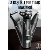 Yüksek Performanslı 3 Başlıklı Profesyonel Tıraş Makinesi