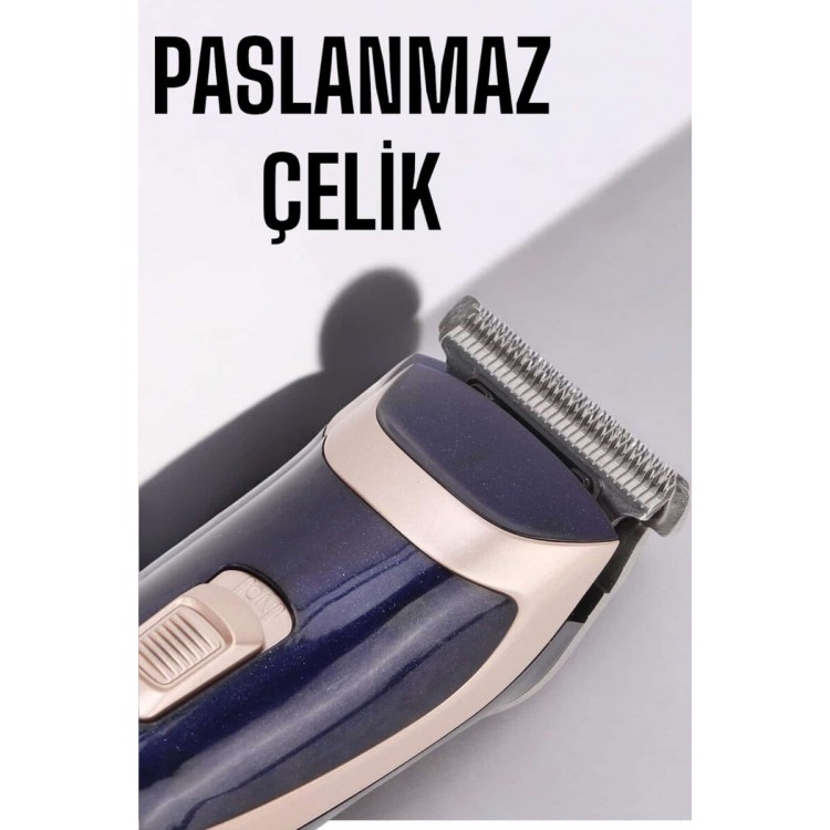 Profesyonel Şarjlı Saç ve Sakal Traş Makinesi Kolay Kullanım