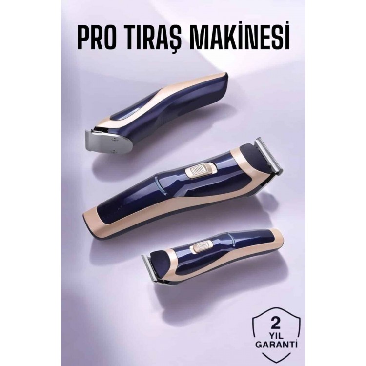 Profesyonel Şarjlı Saç ve Sakal Traş Makinesi Kolay Kullanım