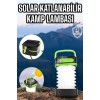 Güneş Enerjili Led Lamba Kamp Lambası Katlanabilir Lamba USB Şarjlı