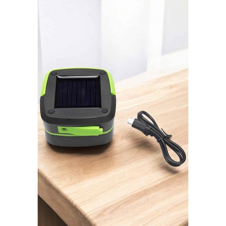 Güneş Enerjili Led Lamba Kamp Lambası Katlanabilir Lamba USB Şarjlı