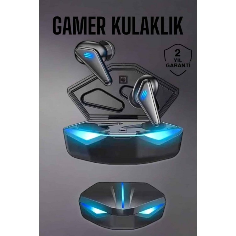 Bluetooth Oyuncu Kulaklığı Led Işıklı Kablosuz ANC Özelliği