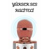 Şarjlı ve Uzun Pil Ömürlü Karaoke Mikrofon USB Bellek Destekli Profesyonel Ses