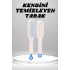 Silikon Yumuşak Sıkı Dişli Sihirli Geri Çekilebilir Tarak Kendini Temizleyen Saç Fırçası