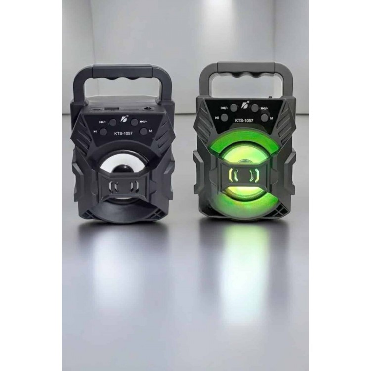 Taşınabilir Bluetooth Hoparlör Led Işıklı Uzun Pil Ömrü