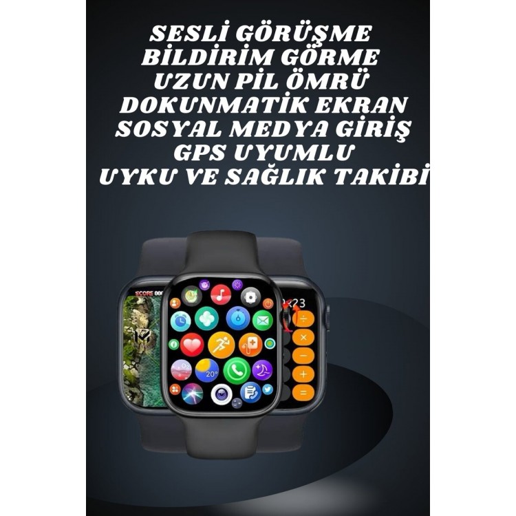 Ekranlı Yeni Nesil Pro Kulaklık ve Akıllı Saat Kampanyası Kulak İçi Mikrofonlu