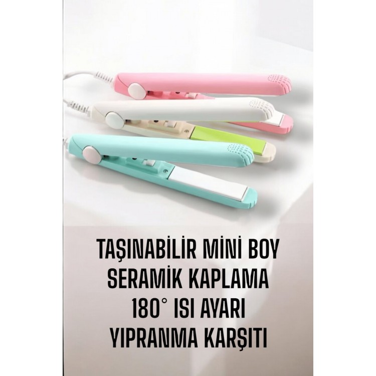 Seramik Kaplama Taşınabilir Mini Saç Düzleştirici Seyahat Dostu Tasarım