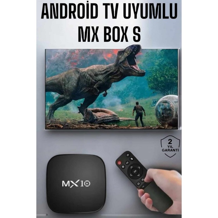 4K TV Uyumlu HD Çözünürlüklü Mx Box S 8 GB