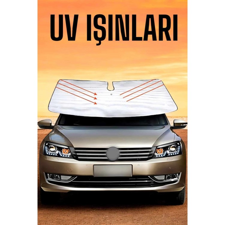 Oto Güneşlik Tüm Araç Tiplerine Uygun Isı Önleyici