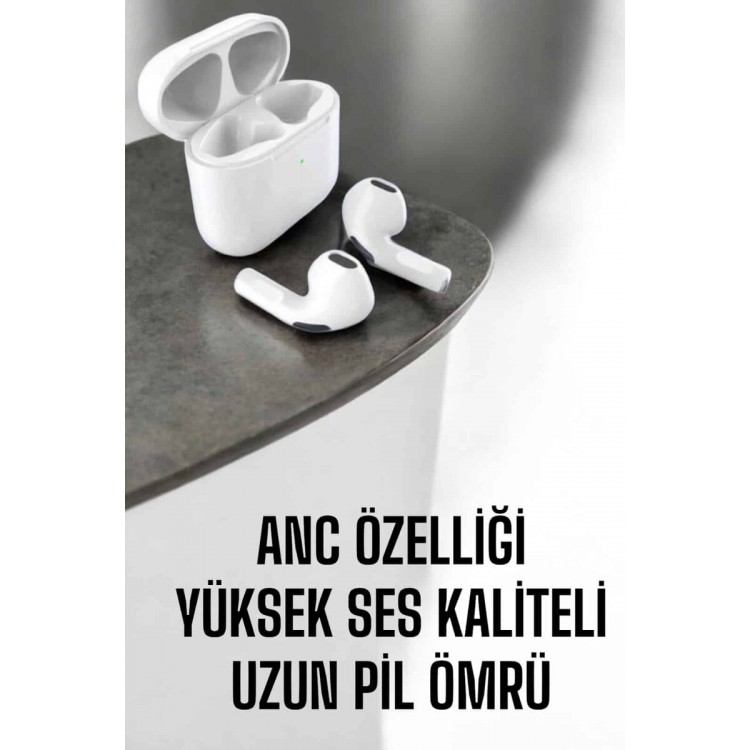 Yeni Nesil Pro Bluetooth Kulaklık Uzun Pil Ömrü Beyaz