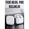 Yeni Nesil Pro Bluetooth Kulaklık Uzun Pil Ömrü Beyaz