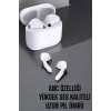 Beyaz Yeni Nesil Pro Bluetooth Kulaklık Yüksek Ses Kaliteli ANC Özelliği