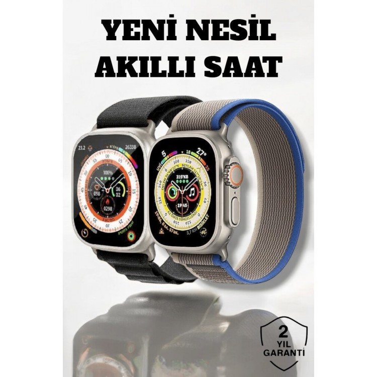 49MM Ekranlı Kan Basıncı ve Adımsayar Özellikli Bluetooth Akıllı Saat