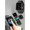 Akıllı Saat Adım Sayar Kalp Atışı İzleme Dokunmatik Bluetooth Bağlantılı