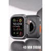 45 MM Gri Kasa Ultra Akıllı Saat Sesli Görüşme Sağlık Takibi Suya Dayanıklı