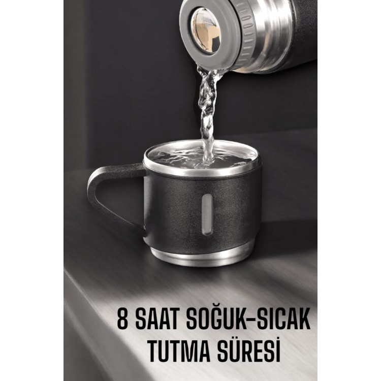 500 ml Kapasiteli Taşınabilir Basınçlı Termos Seti Günlük Kullanım için İdeal