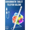 Tablet Kalemi iOS Android Windows Uyumlu Yedek Uçlu Universal Çizim Kalemi