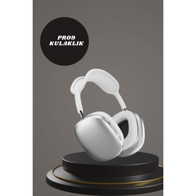 Kulak Üstü P9 Kablosuz Bluetooth Kulaklık ve 7 Kordonlu Akıllı Saat