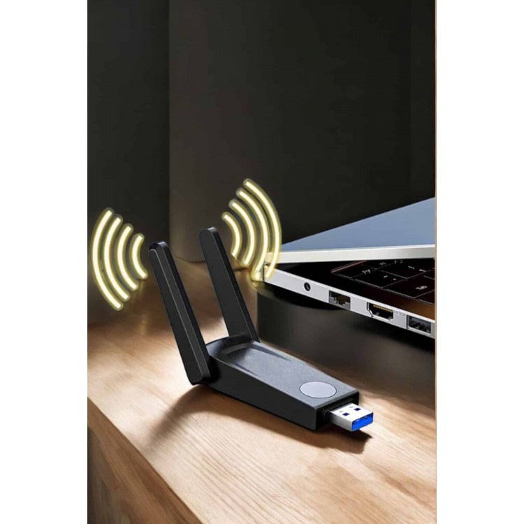 Dual Band Wifi Alıcı Adaptör USB 3.0 Destekli