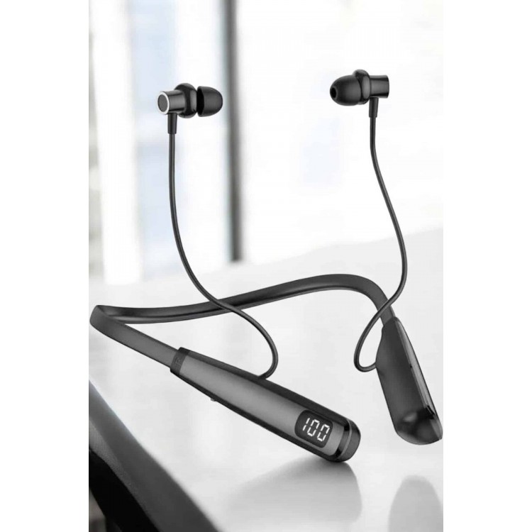 Boyun Bantlı Bluetooth Kulaklık Yüksek Ses Kaliteli 100 Saat Kulaklık